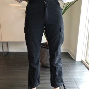 Black cargo pants